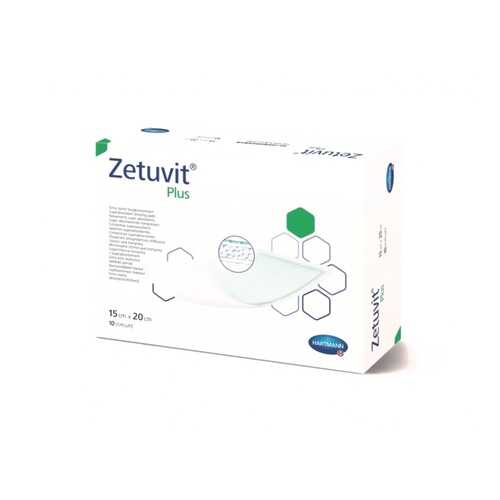 Повязка Zetuvit plus сорбционная стерильная с повышенной впитываемостью 15 х 20 см 10 шт. в Планета Здоровья