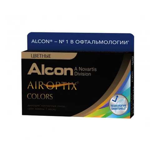 Контактные линзы Air Optix Colors 2 линзы R 8,6 -5,50 Карие в Планета Здоровья