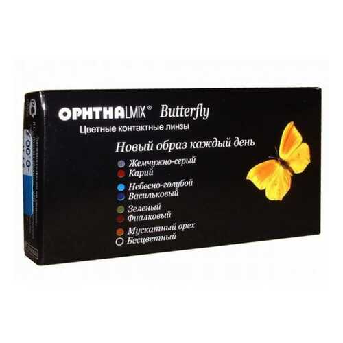 Контактные линзы Офтальмикс Butterfly 1-тоновые 2 линзы R 8,6 -4,00 Орех в Планета Здоровья