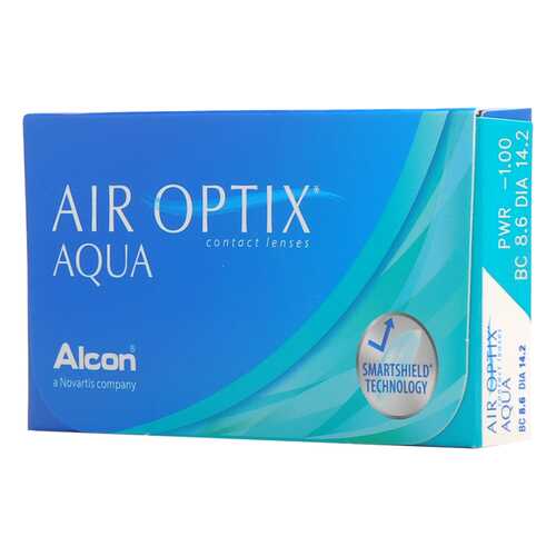 Контактные линзы Air Optix Aqua 6 линз R 8,6 -7,75 в Планета Здоровья