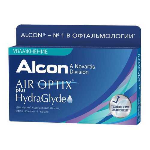 Контактные линзы ALCON Air Optix plus HydraGlyde 3 линзы +1,00 в Планета Здоровья