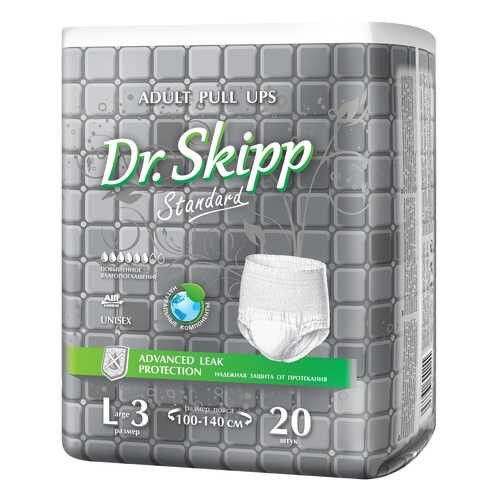 Белье впитывающее для взрослых Dr. Skipp Active Line размер L 100-140 см 20 шт. в Планета Здоровья