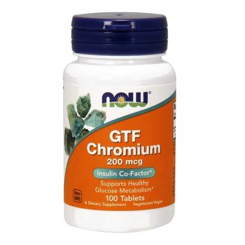 Now GTF Chromium 200 мкг таблетки 100 шт. в Планета Здоровья
