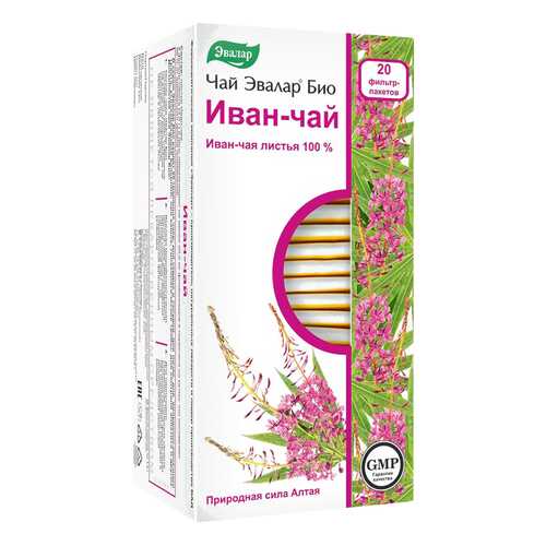 Чай Эвалар БИО Иван-чай 20 фильтр-пакетов в Планета Здоровья