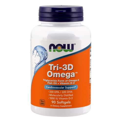 Omega-3 NOW + Vit D 90 капс. в Планета Здоровья