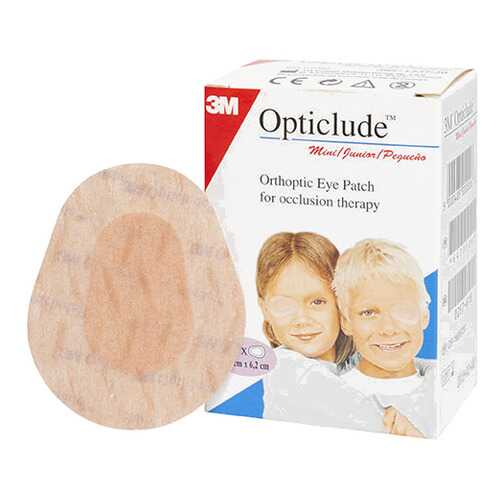 Пластырь 3M Opticlude глазной 5,0 ? 6,2 см бежевый с картинками 20 шт. в Планета Здоровья