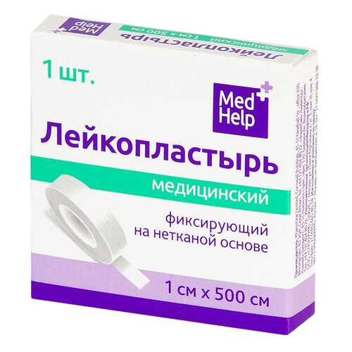 Пластырь фиксирующий MedHelp на нетканой основе 1 х 500 см в Планета Здоровья