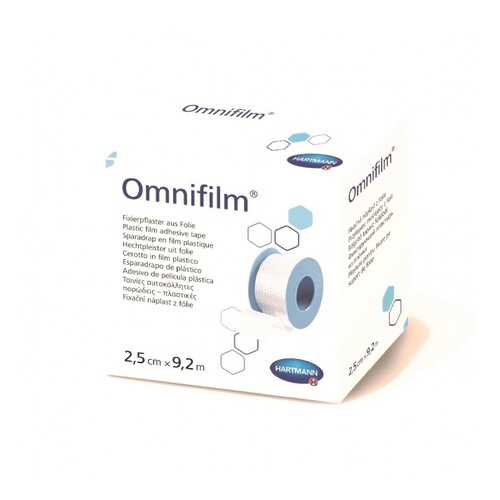Пластырь Omnifilm фиксирующий влагостойкий для чувствительной кожи на катушке 2,5 смх9,2 м в Планета Здоровья