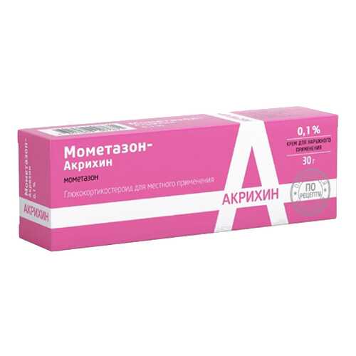 Мометазон-Акрихин крем для наруж.прим.0,1% 30 г в Планета Здоровья