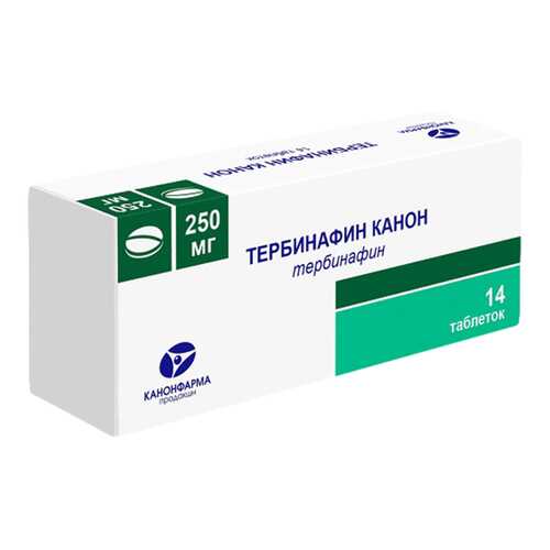 Тербинафин таблетки 250 мг №14 в Планета Здоровья