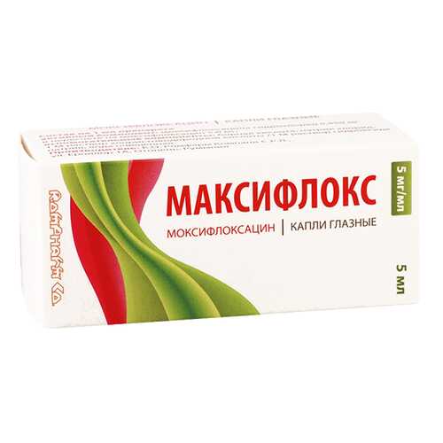 Максифлокс капли глазные 5 мг/мл фл-кап.5 мл №1 в Планета Здоровья