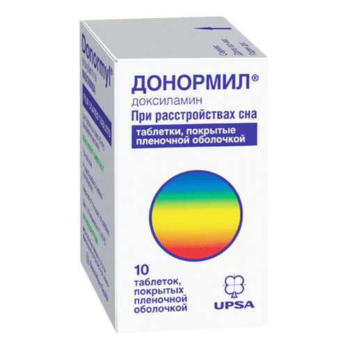 Донормил таблетки, покрытые пленочной оболочкой 15 мг №10 в Планета Здоровья