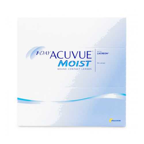 Контактные линзы 1-Day Acuvue Moist 90 линз R 8,5 -0,75 в Планета Здоровья