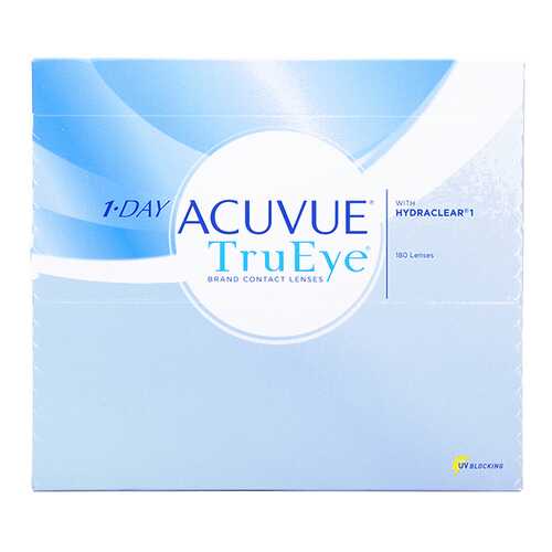 Контактные линзы 1-Day Acuvue TruEye 180 линз R 8,5 -2,25 в Планета Здоровья