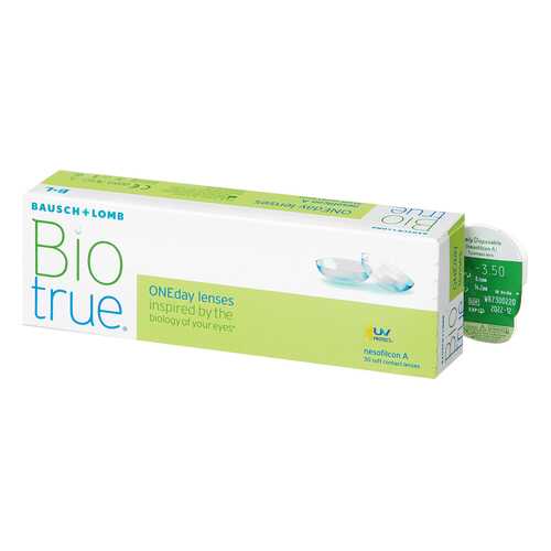 Контактные линзы Biotrue ONEday 30 линз +2,00 в Планета Здоровья