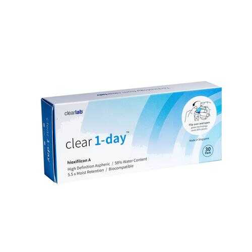 Контактные линзы ClearLab Clear 1-Day 30 линз R 8.7 -05,00 в Планета Здоровья