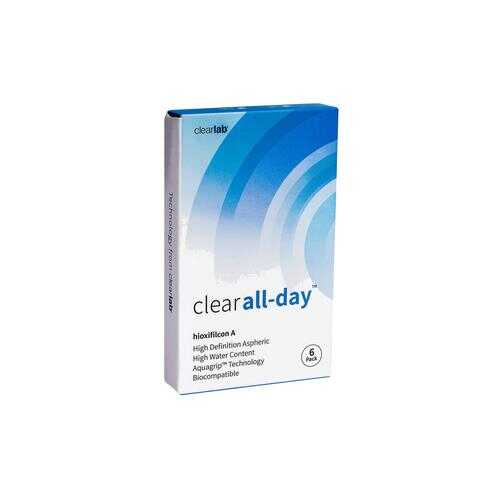 Контактные линзы ClearLab Clear All-Day 6 линз R 8.6 -04,25 в Планета Здоровья