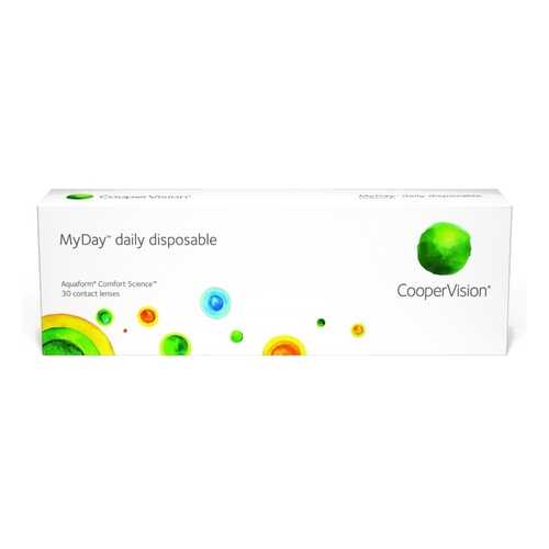 Контактные линзы MyDay Daily disposable 30 линз R 8,4 -6,50 в Планета Здоровья