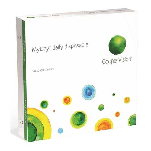 Контактные линзы MyDay Daily disposable 90 линз R 8,4 +4,00 в Планета Здоровья