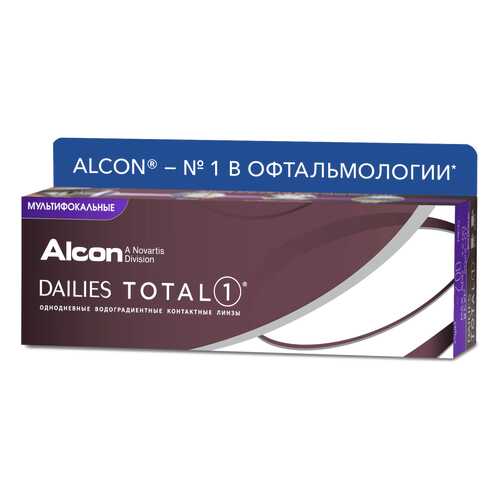 Контактные линзы Dailies Total1 Multifocal 30 линз Medium от +1,25 до +2,00 R 8,5 -3,50 в Планета Здоровья
