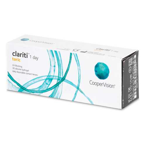 Контактные линзы Clariti 1 day toric 30 линз R 8,6 -1,00/-0,75/20 в Планета Здоровья