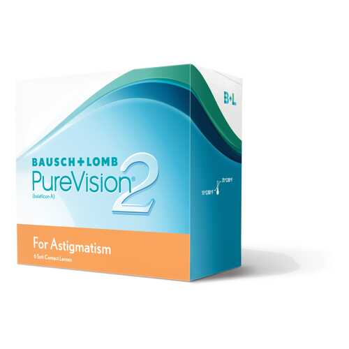Контактные линзы PureVision 2 for Astigmatism 3 линзы -4,50/-1,25/20 в Планета Здоровья
