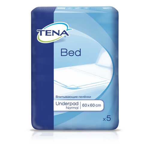 Пеленки Tena Bed Underpad Normal 60 х 60 5 шт. в Планета Здоровья