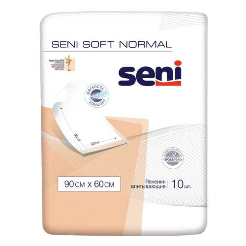Пеленки впитывающие Seni Soft Normal 90 х 60 см 10 шт. в Планета Здоровья