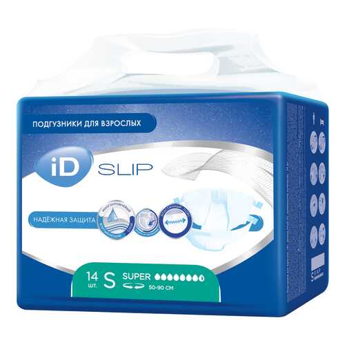 Подгузники для взрослых iD SLIP S 14 шт,/4 в Планета Здоровья