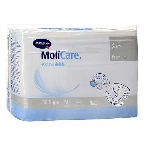 Подгузники для взрослых, M, 30 шт. MoliCare Premium Extra в Планета Здоровья