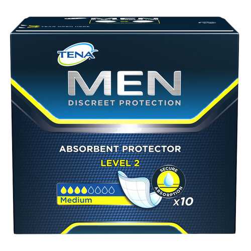 Урологические прокладки для мужчин, 20 шт. Tena Men Level 2 в Планета Здоровья