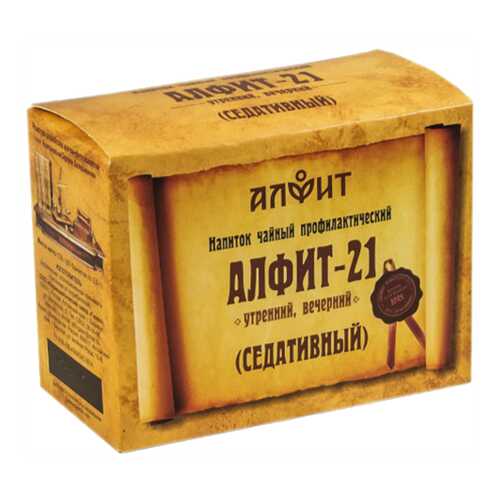 Чайный напиток Алфит-21 седативный 60 брикетов х 2 г в Планета Здоровья