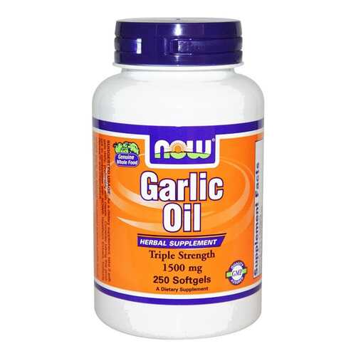 Другие масла и жиры NOW Garlic Oil 250 капс. в Планета Здоровья