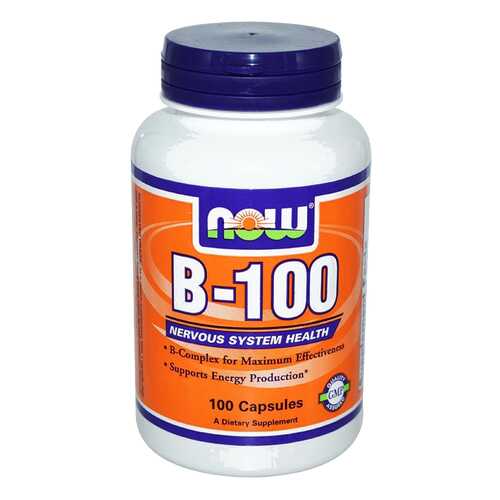 Витаминный комплекс NOW B-100 капсулы 100 шт. в Планета Здоровья