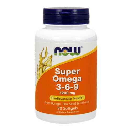 Omega 3-6-9 NOW Super 90 капс. в Планета Здоровья