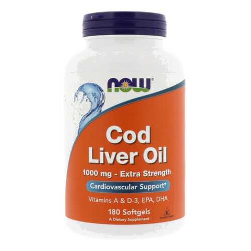 Omega 3 NOW Cod Liver Oil 180 капс. в Планета Здоровья