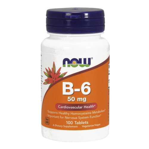 Витамин B NOW B-6 100 табл. в Планета Здоровья